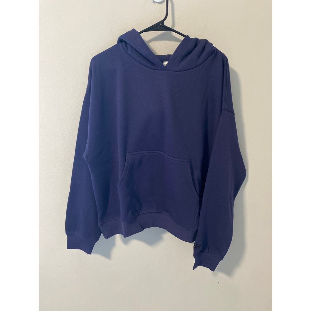 New Fabletics Women Hooded Sweatshirt, Navy Size Large